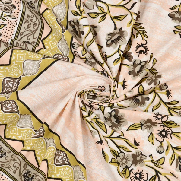 Yellow_Cotton_Eternal_Bloom_Double_Bedsheet_With_Pillow_Cover_70X100_Cm
